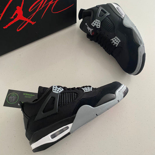 Air Jordan 4 SE Black Canvas